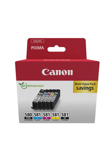 Canon 2078C007 ink cartridge 5 pc(s) Original Black, Blue, Cyan, Magenta, Yellow Canon 2078C007 ink cartridge 5 pc(s) Original Black, Blue, Cyan, Magenta, Yellow